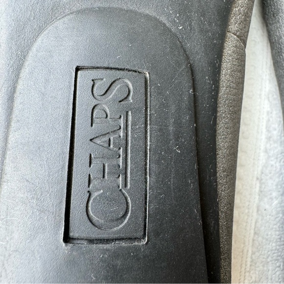 Chaps ‘Connie’ Driver Gray Flats Silver Buckle Size 10 - Picture 9 of 11